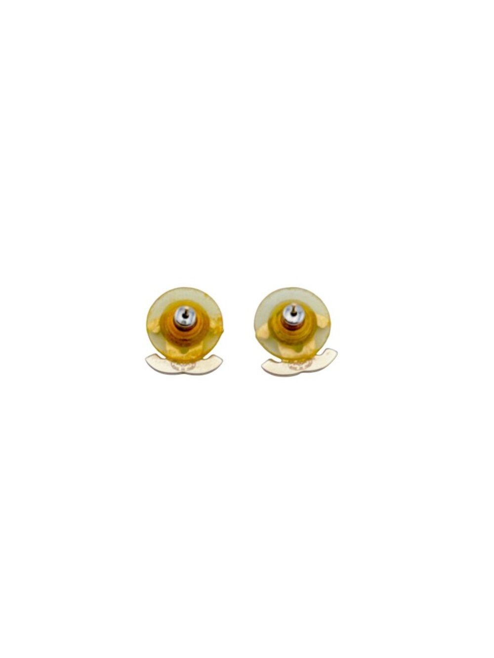 Chanel 04A CC Logo Rhinestone Earrings Multicolor Items